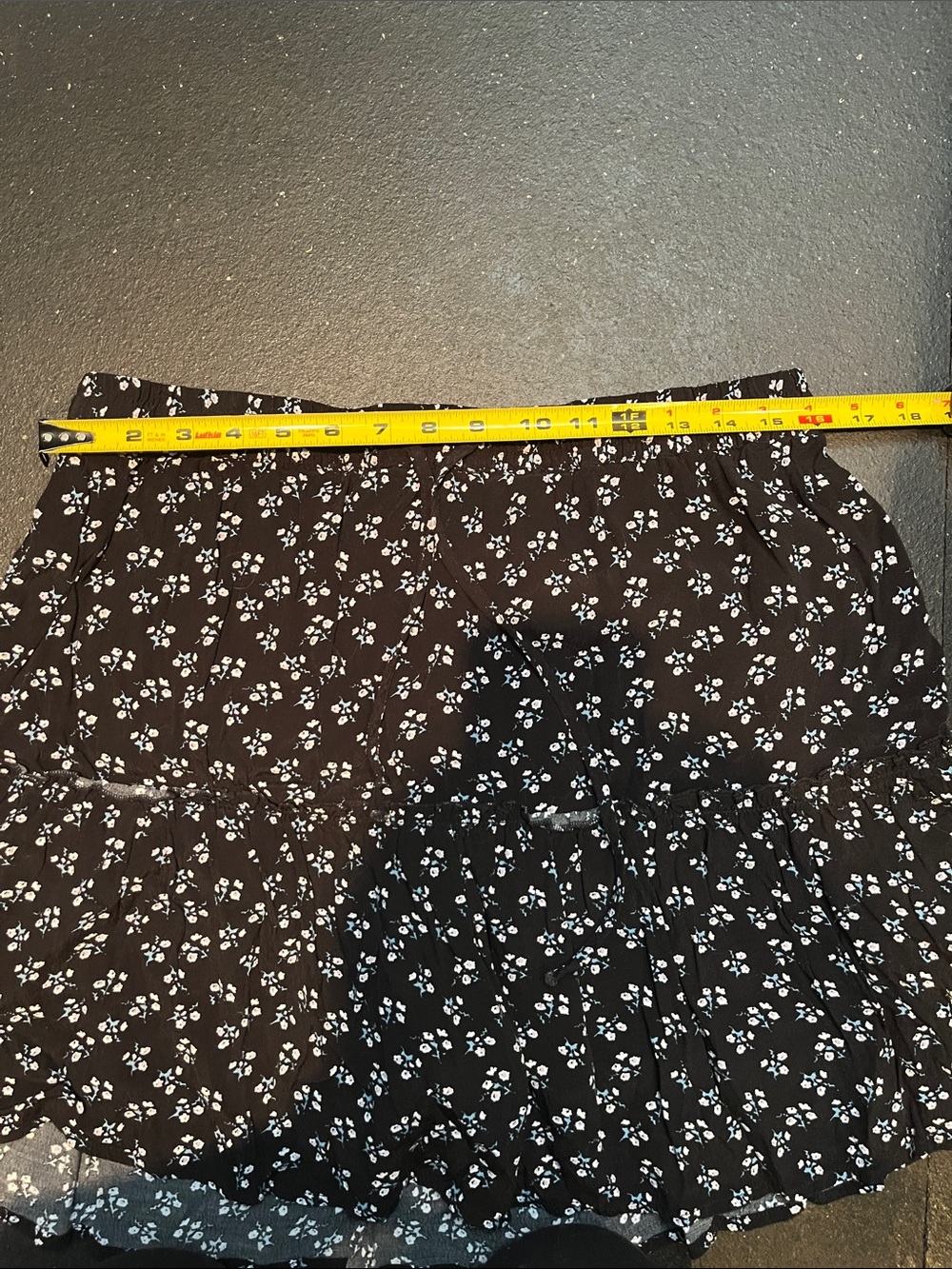 Ricki's Black Mini Skirt with White Floral Print - Picture 4 of 5